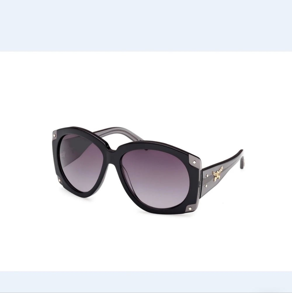 NEW MCM Black Sunglasses with Gold Details MW0005